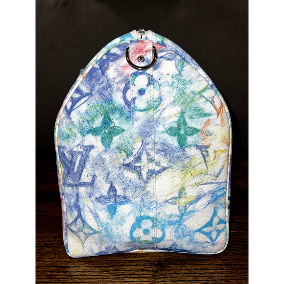 Louis Vuitton Keepall Bandouliere 50 Pastel Multicolor Duffle Weekend Travel Bag - Picture 5 of 13